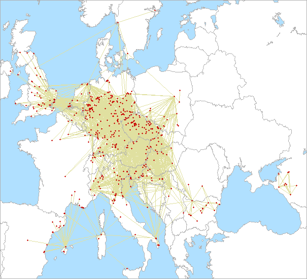 QSO map for 1.3 GHz