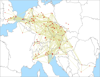 QSO map for 2.3 GHz