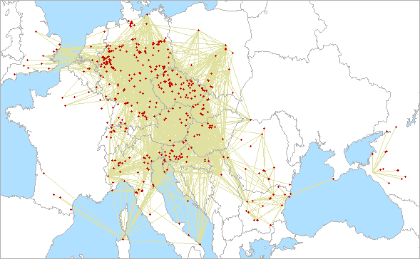 QSO map for 1.3 GHz