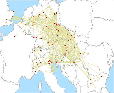 QSO map for 2.3 GHz