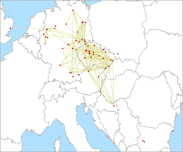 QSO map for 3.4 GHz