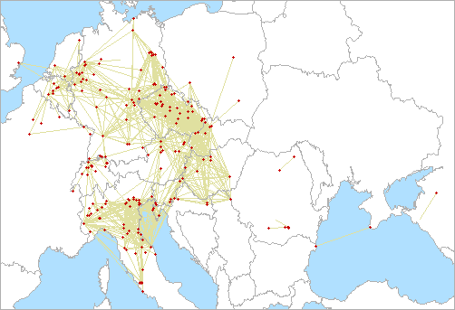 QSO map for 10 GHz