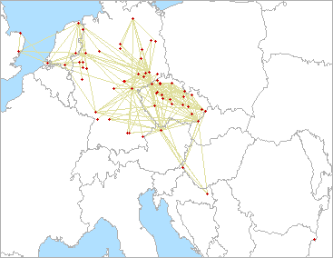 QSO map for 3.4 GHz