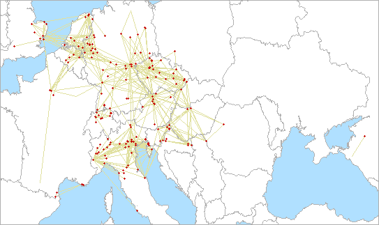 QSO map for 10 GHz