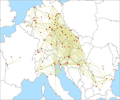 QSO map for 2.3 GHz