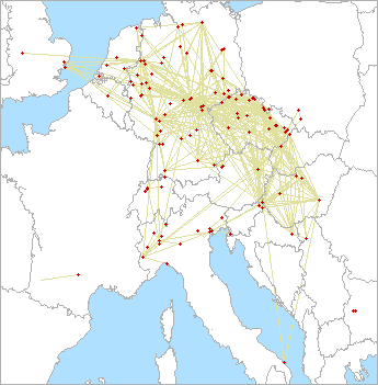 QSO map for 2.3 GHz