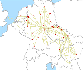 QSO map for 3.4 GHz