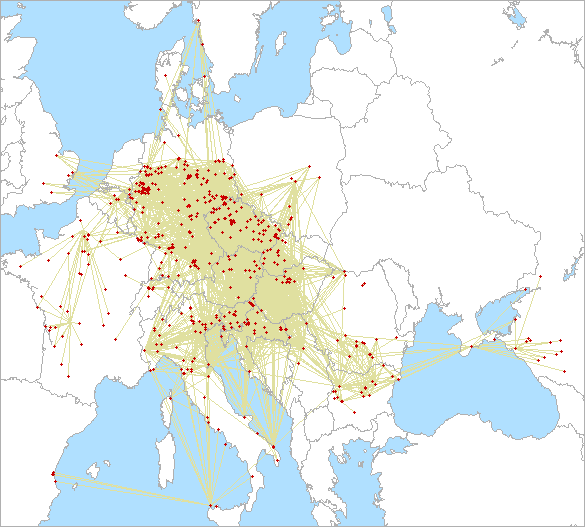 QSO map for 1.3 GHz