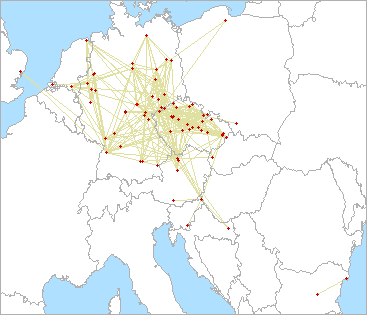 QSO map for 3.4 GHz